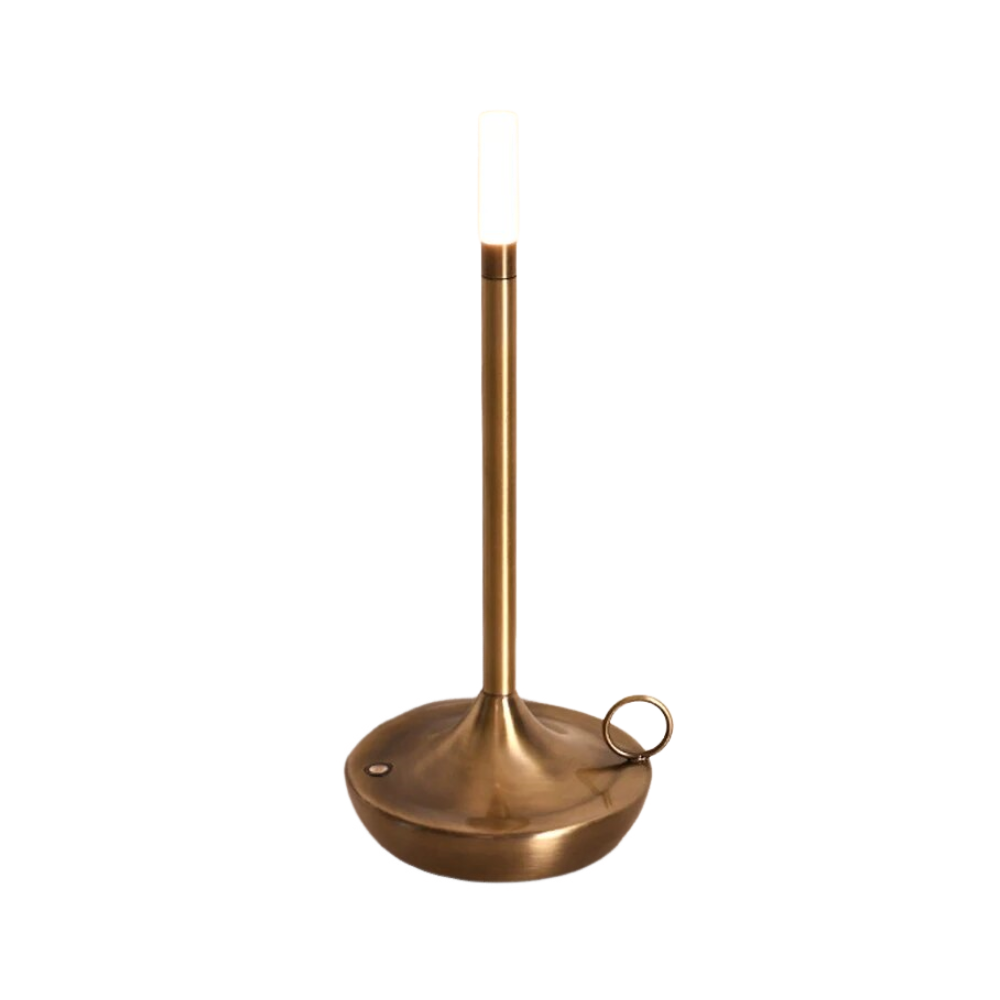 Anyhouz Hotel Lightning Lamp Bronze Led Bar Table lamp USB Rechargeable Office Restaurant Study Reading Desk Light-Table Lamps-PEROZ Accessories