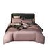 Anyhouz Duvet Comforter Set King Pink/ Deep Grey Egyptian Cotton Thick Blanket Bedspread 6 Pcs Bed Set-Comforter-PEROZ Accessories
