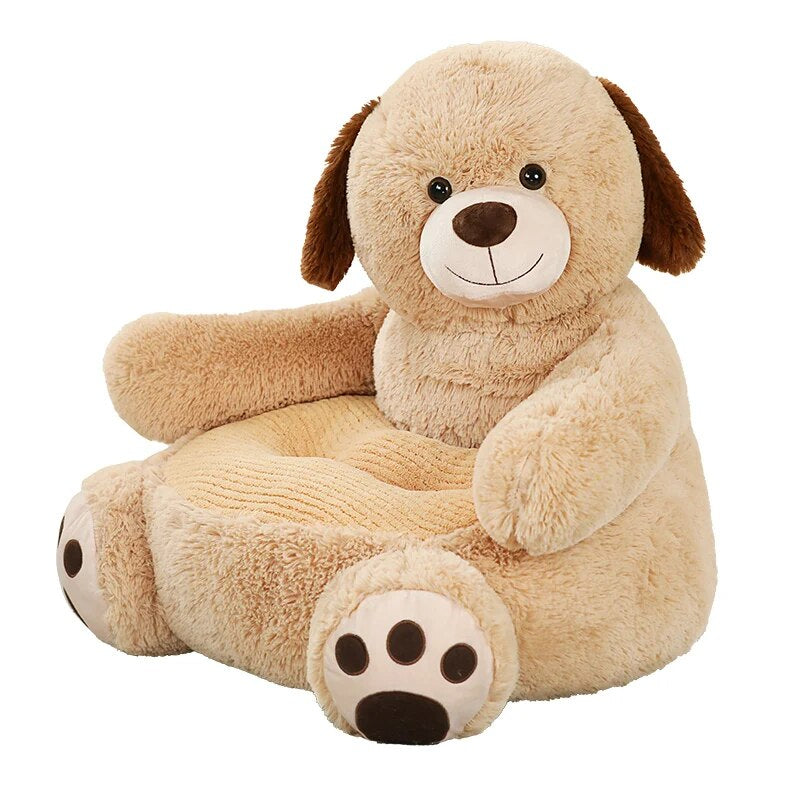 Anykidz Sofa Dog Skin/ Cover Only No Filling Inside Animal Shape Stuffed Soft Sofa Seat Cushion Room Decor for Kids-Kids Sofa-PEROZ Accessories