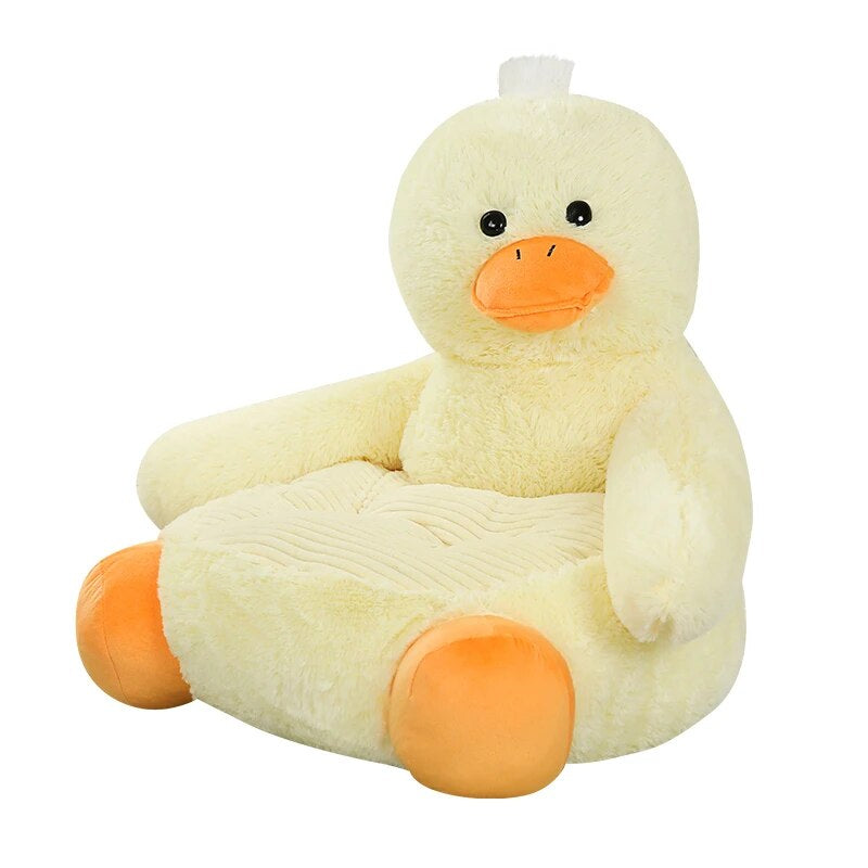 Anykidz Sofa Duck Skin/ Cover Only No Filling Inside Animal Shape Stuffed Soft Sofa Seat Cushion Room Decor for Kids-Kids Sofa-PEROZ Accessories