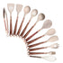 Anygleam Kitchen Utensils Non-stick Brown 12 Set Gold Plated Handle with Support Point Cooking Tool Accessories Heat Resistant Kitchenware-Spatula and Shovel-PEROZ Accessories