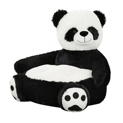 Anykidz Sofa Panda Skin/ Cover Only No Filling Inside Animal Shape Stuffed Soft Sofa Seat Cushion Room Decor for Kids-Kids Sofa-PEROZ Accessories