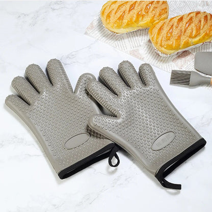 Anygleam Insulation Gloves 2pc Silicone Kitchen Accessories with Inner Cotton Heat Resistant Tool Kit Kitchenware for Cooking and Baking-PEROZ Accessories
