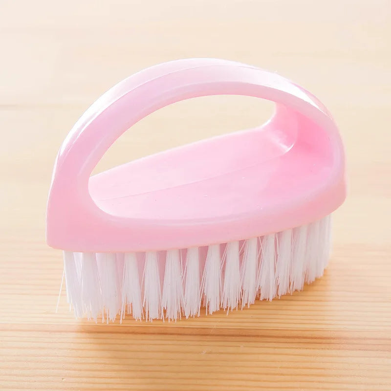 Anyhouz Laundry Brush Pink Multi-Functional Cleaning Washing Flexible Scrub for Bathroom or Kitchen-Bathroom and Toilet Accessories-PEROZ Accessories
