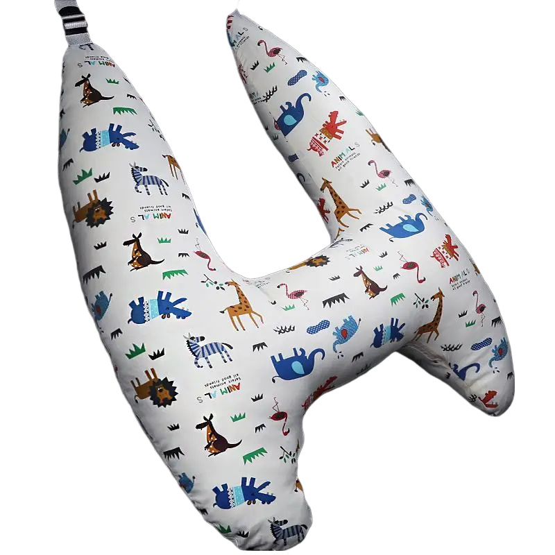 Anypack Car Travel Pillow UShape Tiny Zoo Animal Pattern Children Travel Pillow Cushion for Car Seat, Safety Neck Pillow for Kids-Neck Pillow-PEROZ Accessories