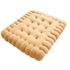 Anyhouz Plush Pillow Light Brown Square Biscuit Shape Stuffed Soft Pillow Seat Cushion Room Decor-Pillow-PEROZ Accessories