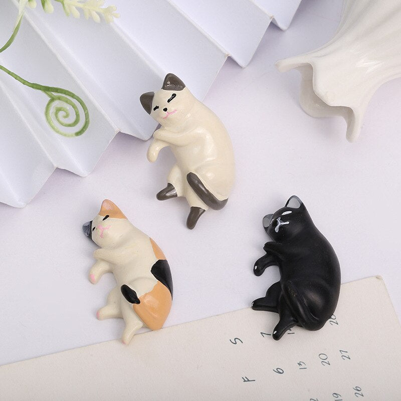 Anykidz 6pcs Sleeping Cat Design Shoe Charm Accessories Jeans Clogs Pendant Pin Designer Ornament Jibbitz for Crocs-Shoe Charms-PEROZ Accessories