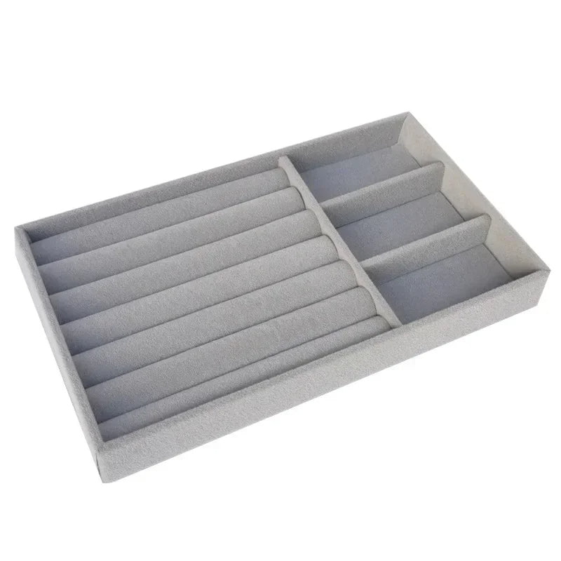 Anyhouz Jewelry Storage Grey Design C Display Tray Drawer Storage Jewellery Holder For Ring Earrings Necklace Bracelet-Jewellery Holders &amp; Organisers-PEROZ Accessories