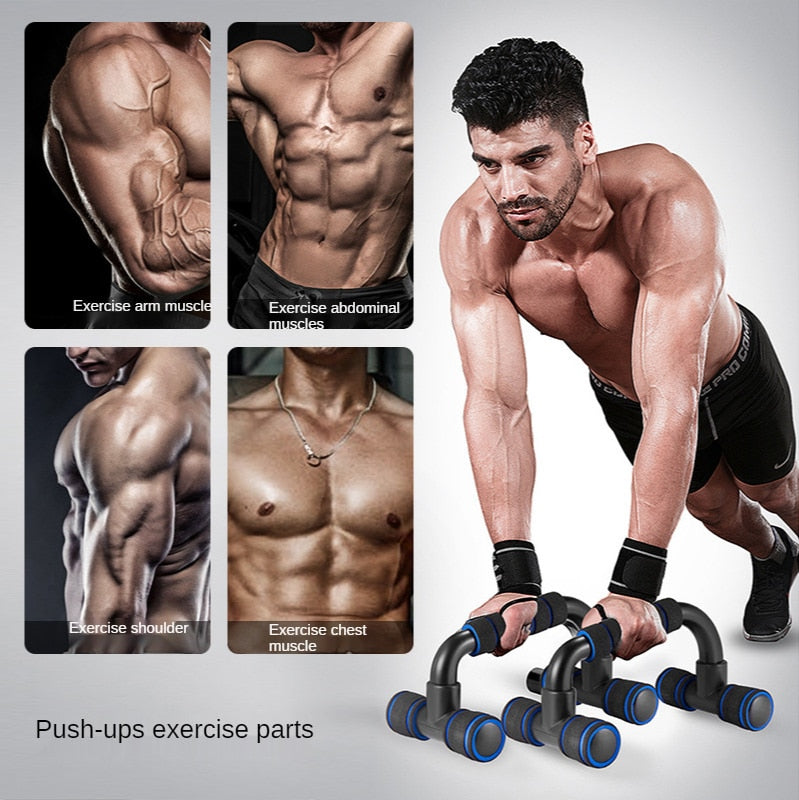 Anyfit Hand Grip Red 2 Pcs Abs Push Up Bar Body Training Tool Push-Ups Stand Bars Exercise Sponge Holder Trainer-Exercise &amp; Fitness-PEROZ Accessories