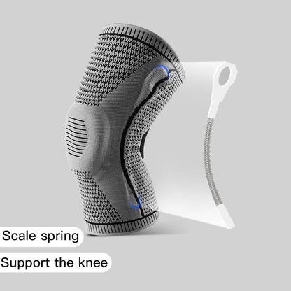 Anyfit Blue Kneepad 1 Pc Medium Brace Strap Silicone Full Knee Brace Strap Support Strong Meniscus Compression Protection Sport Kneepads for Running-Exercise &amp; Fitness-PEROZ Accessories