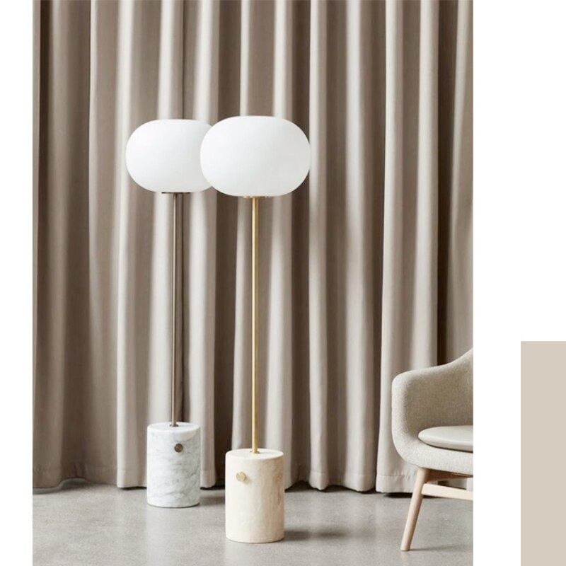 Anyhouz 200cm Beige High Quality Modern Wool Velvet Blackout Curtains for Living Room Bedroom Dining Luxury Window Drape-Curtains &amp; Drapes-PEROZ Accessories