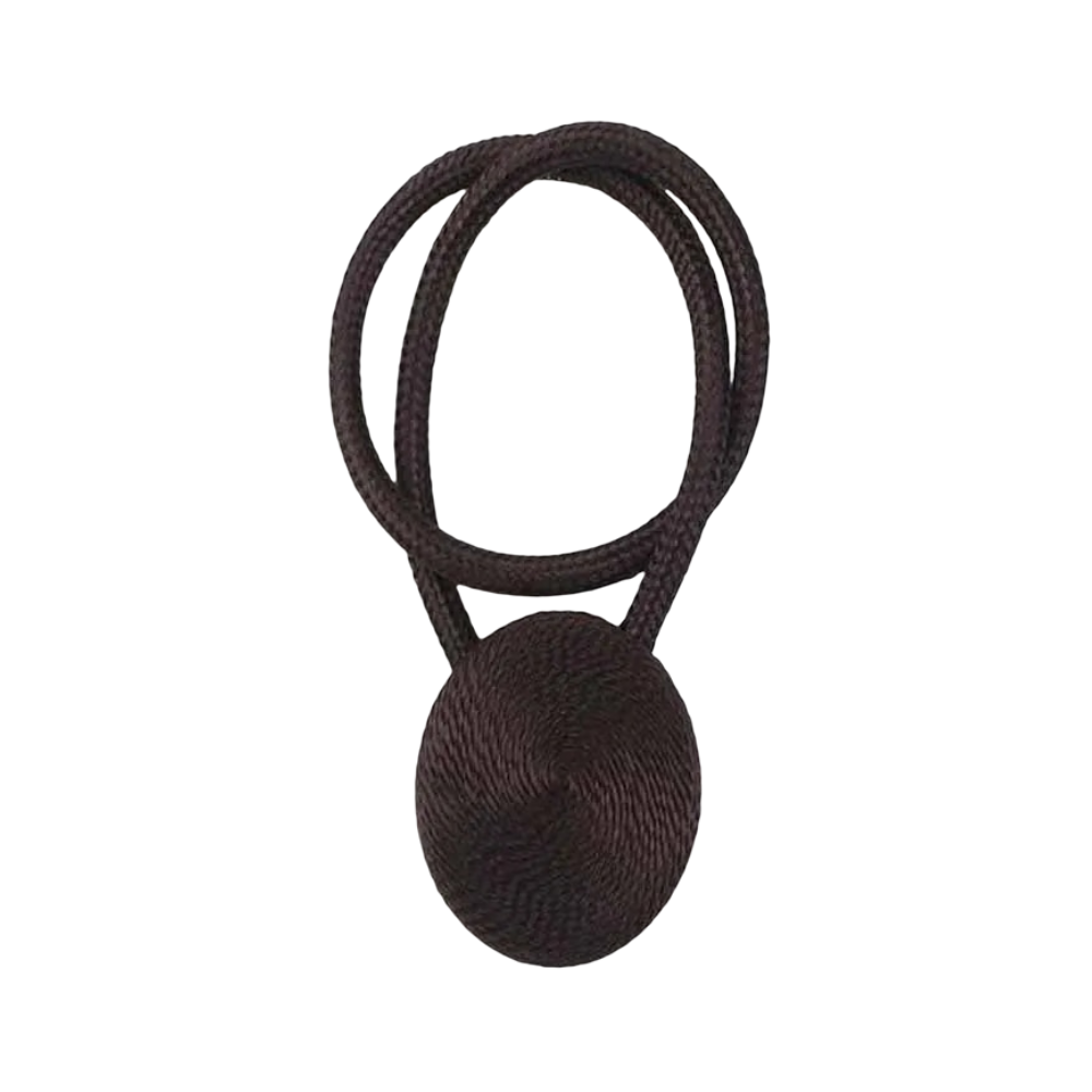 Anyhouz Curtain Tie Dark Coffee Magnetic Curtain Tieback Home Decorative Curtains Buckle Rope Strap Magnet Cilp-Curtain Tie-PEROZ Accessories