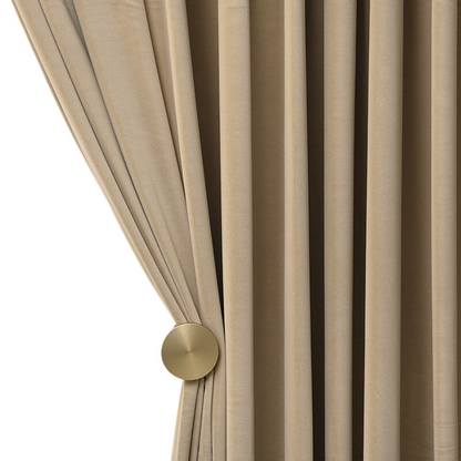 Anyhouz 500cm Light Pawn High Quality Modern Wool Velvet Blackout Curtains for Living Room Bedroom Dining Luxury Window Drape-Curtains &amp; Drapes-PEROZ Accessories