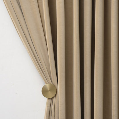 Anyhouz 500cm Light Pawn High Quality Modern Wool Velvet Blackout Curtains for Living Room Bedroom Dining Luxury Window Drape-Curtains &amp; Drapes-PEROZ Accessories