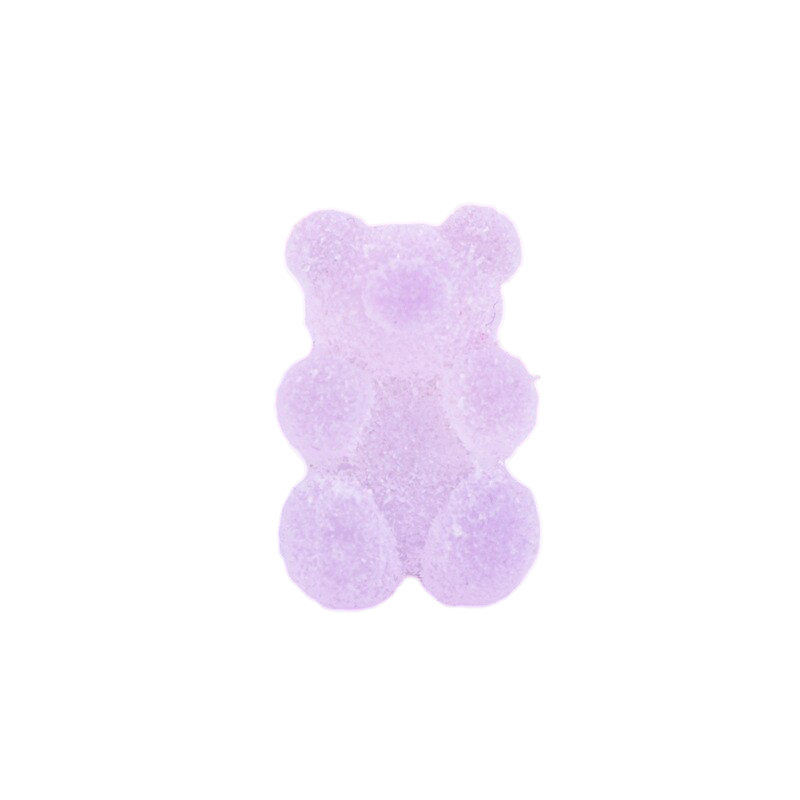 Anykidz 10pcs Solid Purple Bear Shoe Charm Accessories Jeans Clogs Pendant Pin Eraser Type Designer Ornament Jibbitz for Crocs-Shoe Charms-PEROZ Accessories
