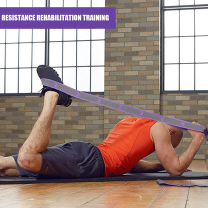 Anyfit Yoga Band Stretcher Neon Blue and Purple Strap Resistance Belt Pilates Exercise Stretcher Fitness Tool-Exercise &amp; Fitness-PEROZ Accessories