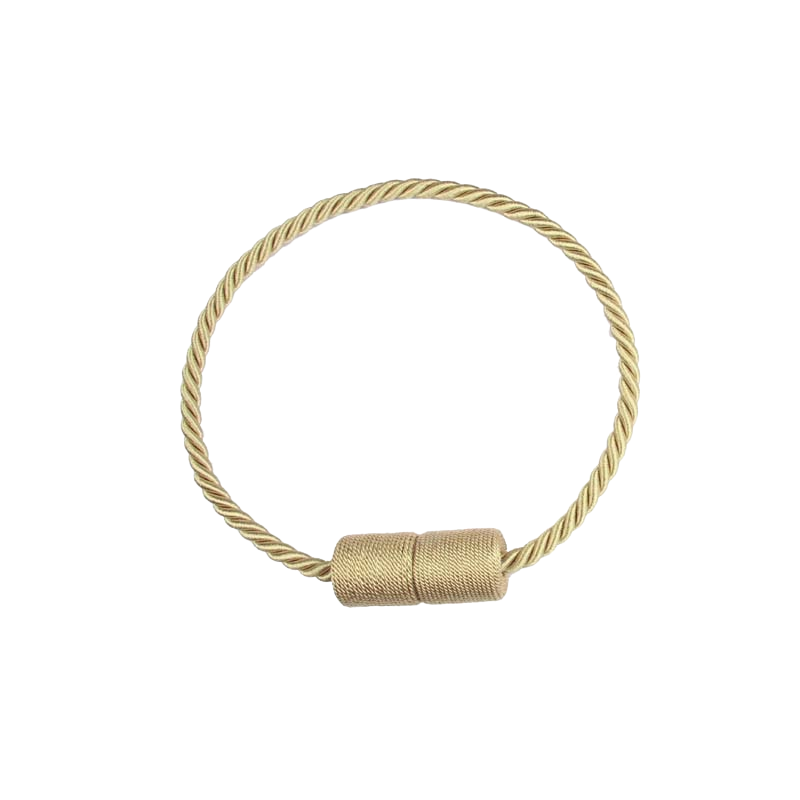 Anyhouz Curtain Tie Gold Magnetic Curtain Tieback Room Accessories Cylinder Hanging Ball Curtain Decoration-Curtain Tie-PEROZ Accessories