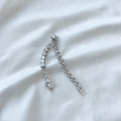 Anyco Bracelet Classic Iced Out Heart Shape Tennis Bracelet Sterling Silver Cz Cubic Zirconia Bracelet 925 Silver Bracelets For Women-Bracelets-PEROZ Accessories