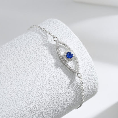 Anyco Bracelet High Quality Charm Eye Gold Platted Jewelry Cubic Zircon Adjustable Bracelet Women-Bracelets-PEROZ Accessories