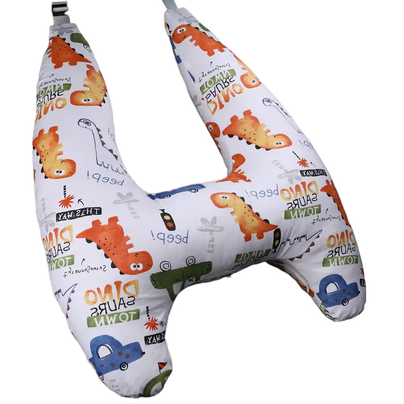 Anypack Car Travel Pillow UShape Dinosaur Town Pattern Children Travel Pillow Cushion for Car Seat, Safety Neck Pillow for Kids-Neck Pillow-PEROZ Accessories
