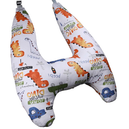 Anypack Car Travel Pillow UShape Dinosaur Town Pattern Children Travel Pillow Cushion for Car Seat, Safety Neck Pillow for Kids-Neck Pillow-PEROZ Accessories