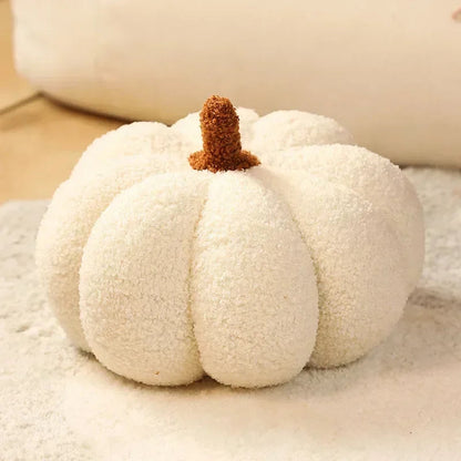 Anyhouz Throw Pillows White Lamb Fleece Pumpkin Plush Toys for Home Decor Throw Pillow Living Room Bedroom 20cm-Sleeping Pillow-PEROZ Accessories