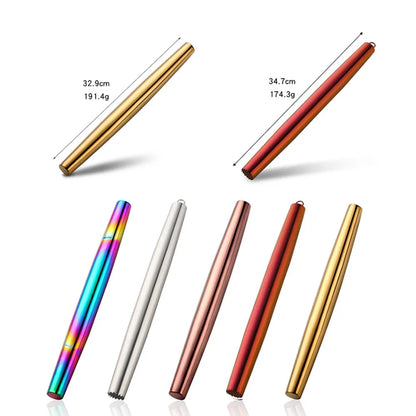 Anygleam New Red Rainbow Stainless Steel 1 Pc Stainless Steel Rolling Pin for Buffet and Restaurant Kitchenware-Kitchen Tools &amp; Utensils-PEROZ Accessories