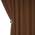 Anyhouz 100cm Chocolate High Quality Modern Wool Velvet Blackout Curtains for Living Room Bedroom Dining Luxury Window Drape-Curtains & Drapes-PEROZ Accessories