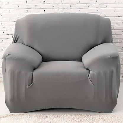 Anyhouz 3 Seater Sofa Cover Plain Grey Style and Protection For Living Room Sofa Chair Elastic Stretchable Slipcover-Slipcovers-PEROZ Accessories