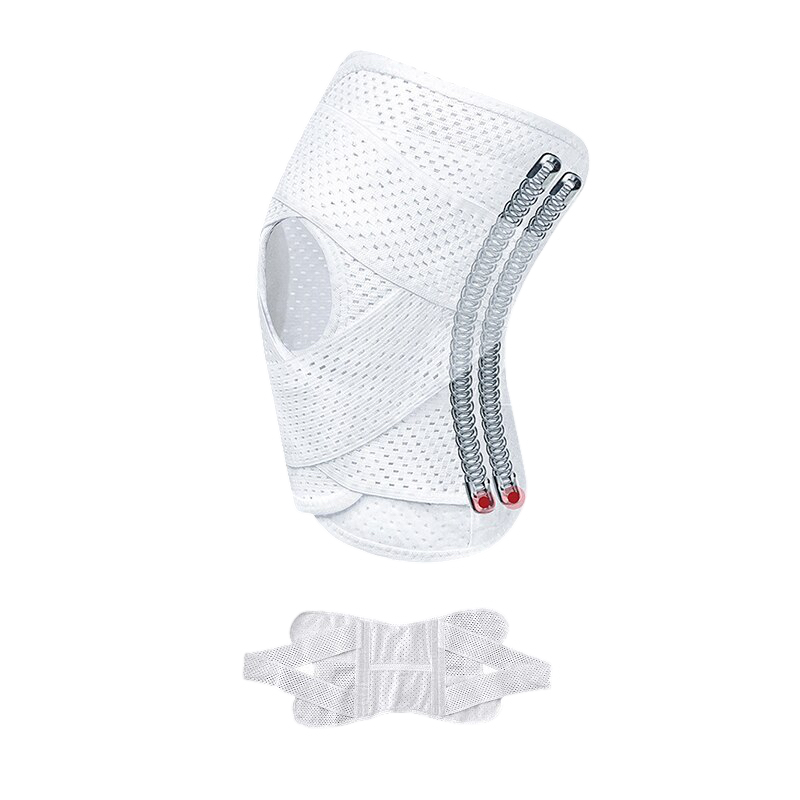Anyfit 1PC Sports Kneepad 45-53cm White Universal Elastic Fitness Gear Knee Cushioning Padding Equipment Brace Protector-Exercise &amp; Fitness-PEROZ Accessories