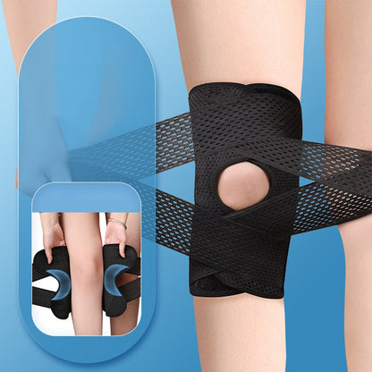 Anyfit 1PC Sports Kneepad 45-53cm White Universal Elastic Fitness Gear Knee Cushioning Padding Equipment Brace Protector-Exercise &amp; Fitness-PEROZ Accessories