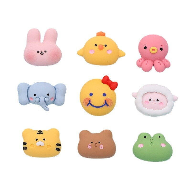 Anykidz 9pcs Animal Design Shoe Charm Accessories Jeans Clogs Pendant Pin Designer Ornament Jibbitz for Crocs-Shoe Charms-PEROZ Accessories