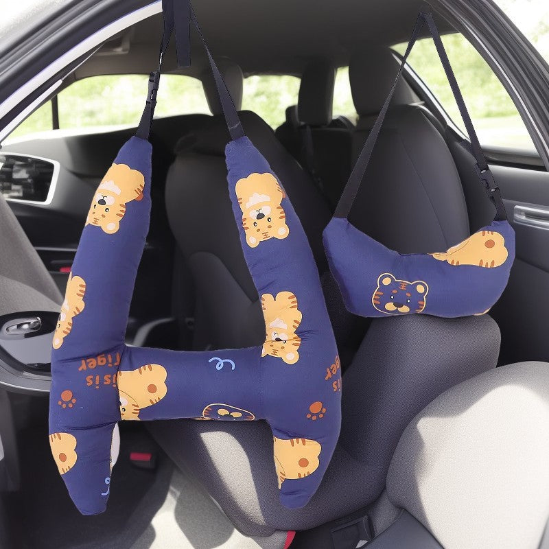 Anypack Car Travel Pillow Tiger 1 Set for Kids and Adult Neck Head Support H-Shape Travel Pillow-Neck Pillow-PEROZ Accessories