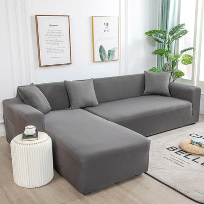 Anyhouz 1 Seater Sofa Cover Plain Light Purple Style and Protection For Living Room Sofa Chair Elastic Stretchable Slipcover-Slipcovers-PEROZ Accessories