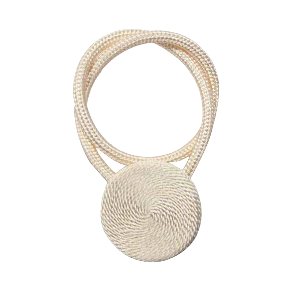 Anyhouz Curtain Tie Beige Magnetic Curtain Tieback Home Decorative Curtains Buckle Rope Strap Magnet Cilp-Curtain Tie-PEROZ Accessories