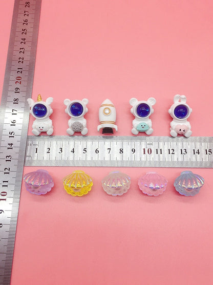 Anykidz 24pcs Random Color Summer Theme Shoe Charm Accessories Jeans Clogs Pendants Designer Ornament Jibbitz for Crocs-Shoe Accessories-PEROZ Accessories