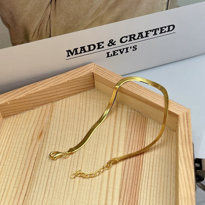 Anyco Bracelet Personalized Minimalist Snake Gold Platted Unique Unisex Stackable Accessories Bracelets-Bracelets-PEROZ Accessories