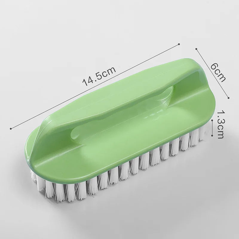 Anyhouz Laundry Brush Green Long Multi-Functional Cleaning Washing Flexible Scrub for Bathroom or Kitchen-Bathroom and Toilet Accessories-PEROZ Accessories