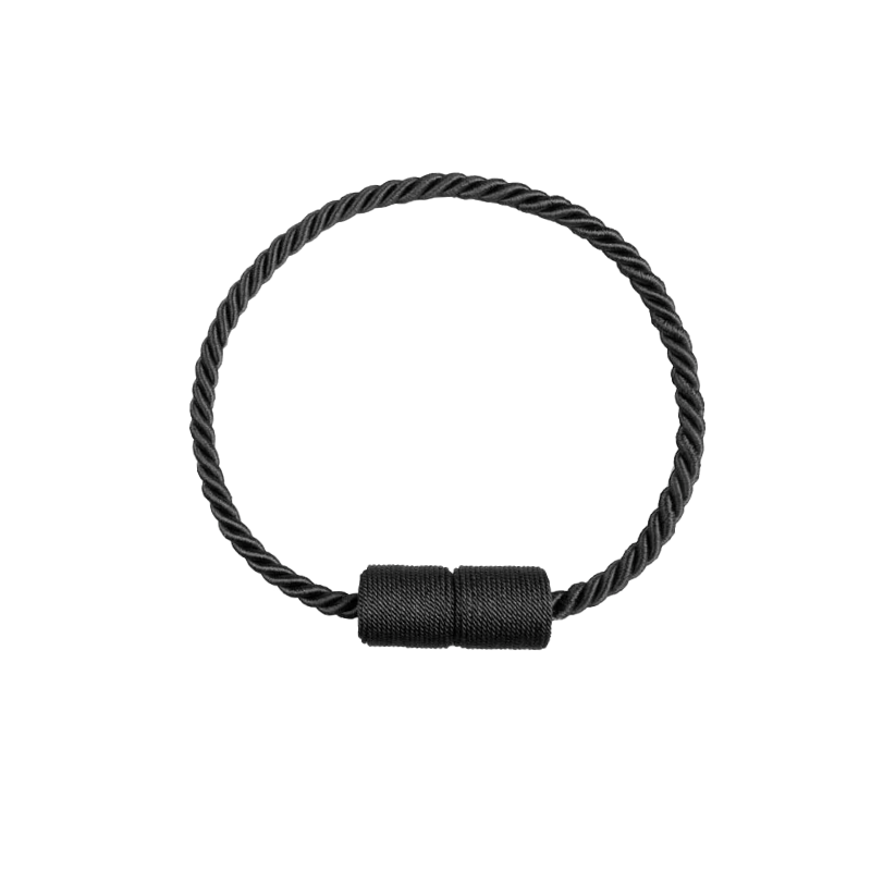 Anyhouz Curtain Tie Black Magnetic Curtain Tieback Room Accessories Cylinder Hanging Ball Curtain Decoration-Curtain Tie-PEROZ Accessories