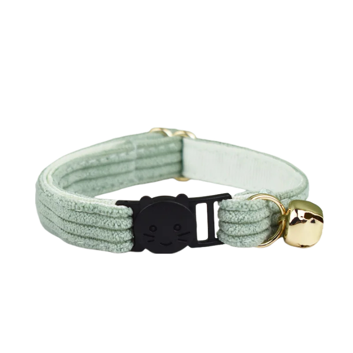AnyWags Cat Collar Mint Green Large with Safety Buckle, Bell, and Durable Strap Stylish and Comfortable Pet Accessory-Cat Supplies-PEROZ Accessories
