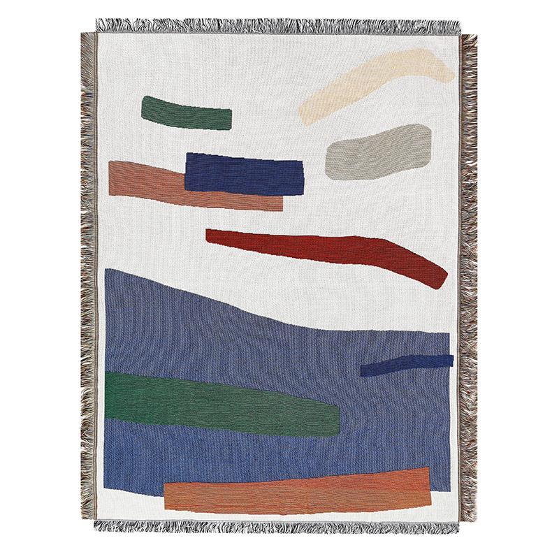 Anyhouz Nordic Minimalist Throw Blanket Cozy Sofa Couch Bed Cover Outdoor Camping Mat Home Decor Tapestry with Tassel-Blankets-PEROZ Accessories