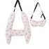 Anypack Car Travel Pillow Pink Ice Cream 1 Set for Kids and Adult Neck Head Support H-Shape Travel Pillow-Neck Pillow-PEROZ Accessories