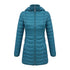 Anychic Womens Padded Puffer Jacket Large Green Ultralightweight Ultralight Coat With Detachable Hood Lightweight Outwear Clothing-Coats & Jackets-PEROZ Accessories