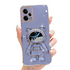 Anymob Xiaomi Redmi Case Neon Blue Space Quicksand Bear Phone Bracket Plating Cover Protection-Mobile Phone Cases-PEROZ Accessories