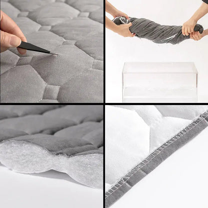 Anyhouz Headboard Cover Khaki Diamond Pattern Super Soft Smooth Quilted Velvet Bed Back Dust Protector Cover 120x70cm-Bed Headboard-PEROZ Accessories