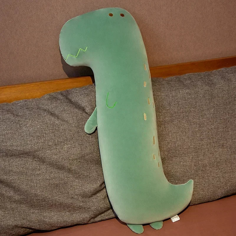 Anyhouz Side Sleeping Body Pillow Green Dinasaur Lovely Cartoon Animal Soft Cozy Throw Long Pillows 80cm-Sleeping Pillow-PEROZ Accessories