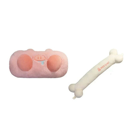 Anyhouz U-shaped Pillow Lovely Blue Pig and Bone for Travel Pillow Warm-handed and Throw Pillows-Sleeping Pillow-PEROZ Accessories
