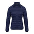 Anychic Womens Padded Puffer Jacket 4XL Navy Blue Solid Lightweight Warm Outdoor Parka Clothing With Detachable Hood-Coats & Jackets-PEROZ Accessories