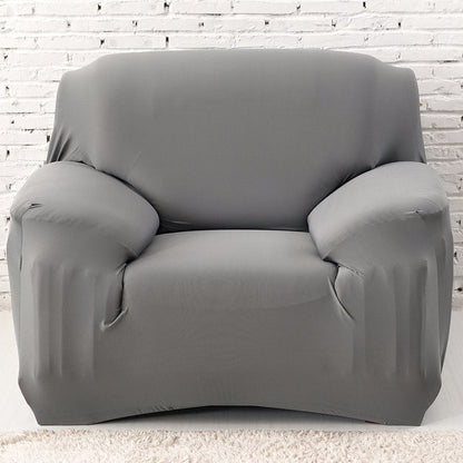 Anyhouz 1 Seater Sofa Cover Plain Light Purple Style and Protection For Living Room Sofa Chair Elastic Stretchable Slipcover-Slipcovers-PEROZ Accessories