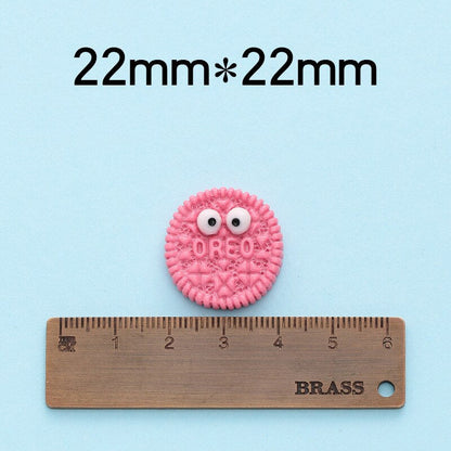Anykidz 6pcs Oreo Cookie Design Shoe Charm Accessories Jeans Clogs Pendant Pin Designer Ornament Jibbitz for Crocs-Shoe Charms-PEROZ Accessories